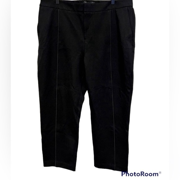 ELLOQUII 9-5 STRETCH WORK SLIM LEG PANTS BLACK PLUS SIZE 26 NEW - Picture 3 of 6